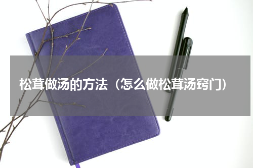 松茸做汤的方法（怎么做松茸汤窍门）