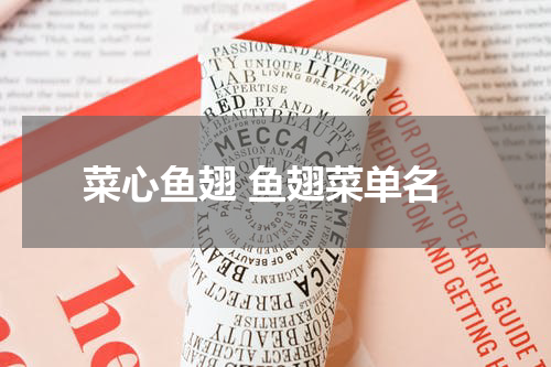 菜心鱼翅 鱼翅菜单名
