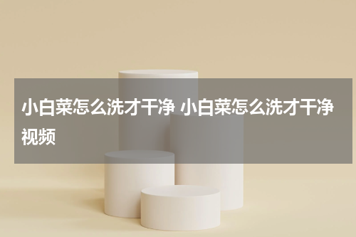 小白菜怎么洗才干净 小白菜怎么洗才干净视频