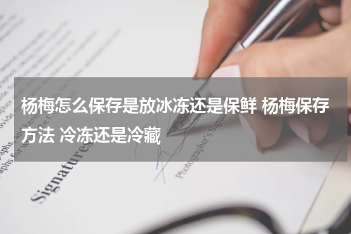 杨梅怎么保存是放冰冻还是保鲜 杨梅保存方法 冷冻还是冷藏